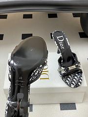 Okify Dior Blue Oblique High Heels 10cm - 3