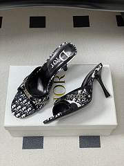 Okify Dior Blue Oblique High Heels 10cm - 2