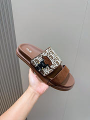 Okify Dior Brown Men Sandals - 2