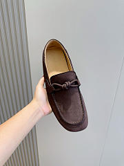 Okify Bottega Veneta Dark Brown Loafers 24984 - 6