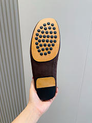 Okify Bottega Veneta Dark Brown Loafers 24984 - 5