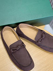 Okify Bottega Veneta Dark Brown Loafers 24984 - 3