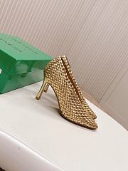 Okify Bottega Veneta Braided Heels In Gold  - 6
