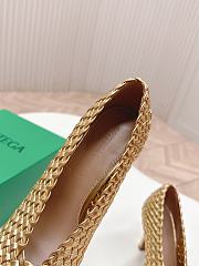 Okify Bottega Veneta Braided Heels In Gold  - 5