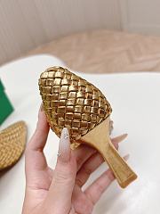 Okify Bottega Veneta Braided Heels In Gold  - 4