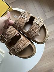 Okify Fendi Brown Sandals 24986 - 2