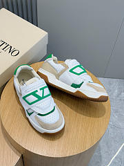 Okify Valentino Freedot Sneakers In Green - 3