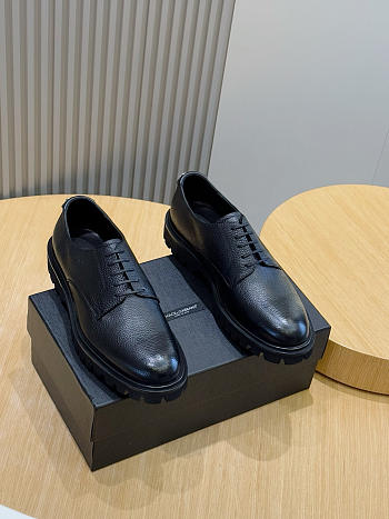 Okify Dolce & Gabbana Black Derby Men Loafers