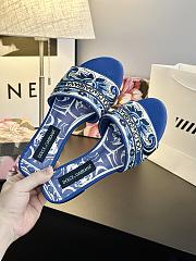 Okify Dolce & Gabbana Blue Slides - 4