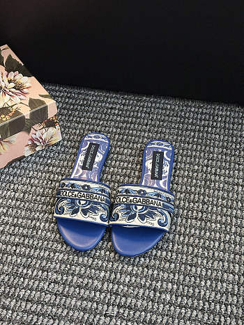 Okify Dolce & Gabbana Blue Slides