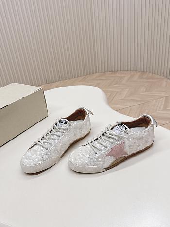 Okify GGDB Sequin Sneakers With Pink Stars