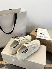 Okify GGDB Beige Sneakers With Diamond Flowers - 6