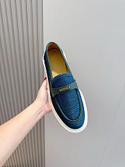 Okify Versace Blue Men Loafers - 5