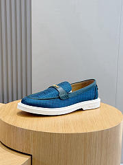 Okify Versace Blue Men Loafers - 4