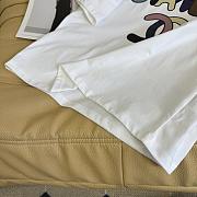Okify CC White/Black T-shirt With Multicolor Letter  - 2