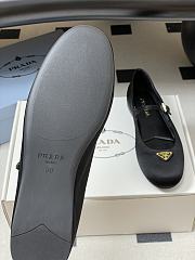 Okify Prada Black Silk Satin Ballet Shoes  - 4