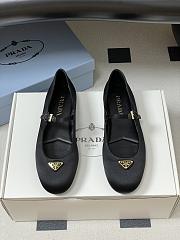 Okify Prada Black Silk Satin Ballet Shoes  - 3