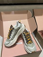 Okify MiuMiu Technial Fabric Sneakers In Brown - 2