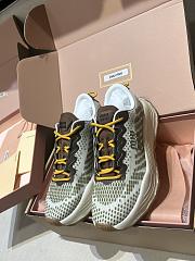 Okify MiuMiu Technial Fabric Sneakers In Brown - 3