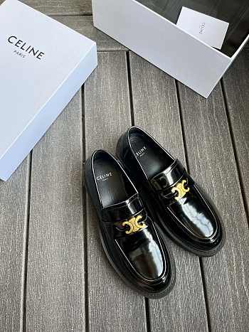 Okify Celine Arc de Triomphe Loafers In Black 