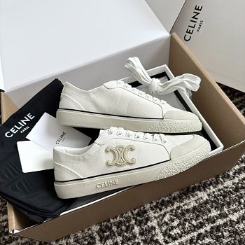 Okify Celine Alant Triomphe Sneakers In Beige 