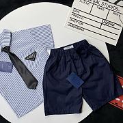 Okify Prada Set Of Blue Shirt And Shorts For Kids  - 3