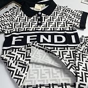 Okify Fendi Set Of Polo And Shorts For Kids - 3
