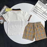 Okify Burberry Set Of Polo And Shorts For Kids - 4