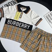 Okify Burberry Set Of Polo And Shorts For Kids - 3
