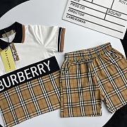 Okify Burberry Set Of Polo And Shorts For Kids - 2