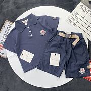 Okify Monclef Set Of Dark Blue Polo And Shorts For Kids - 6