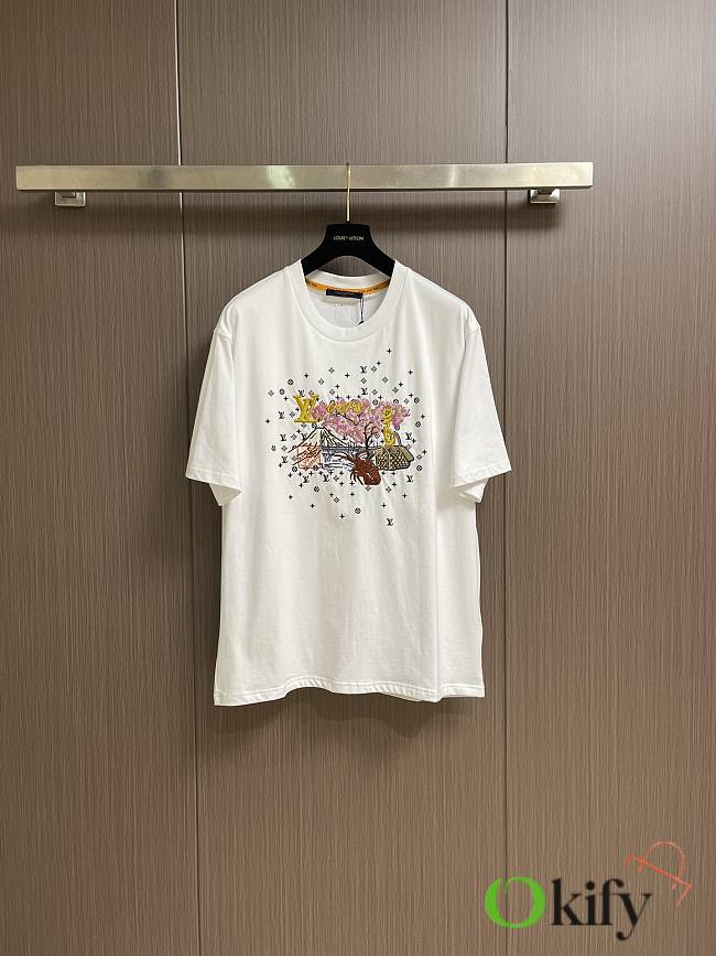 Okify Louis Vuitton White T-shirt 25038 - 1