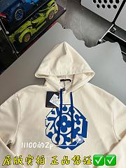 Okify Louis Vuitton White Hoodie  - 5