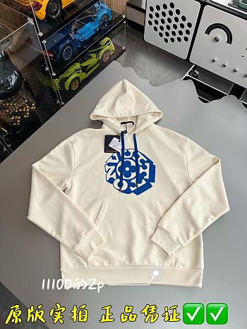 Okify Louis Vuitton White Hoodie 