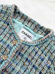 Okify CC Blue Tweed Jacket  - 4
