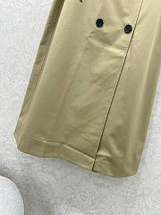 Okify Dior Double-Breasted Belted Trench Skirt In Classic Beige  - 2