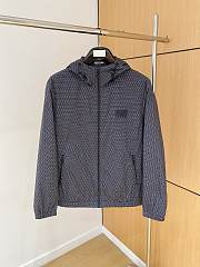Okify Fendi Light Padded Hooded Jacket In Gray  - 1