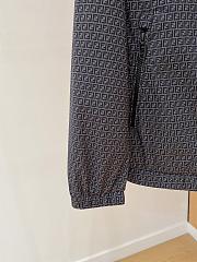 Okify Fendi Light Padded Hooded Jacket In Gray  - 4