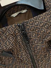 Okify Fendi Light Padded Hooded Jacket In Brown  - 6
