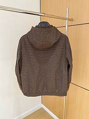 Okify Fendi Light Padded Hooded Jacket In Brown  - 4