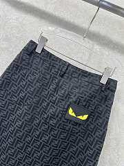 Okify Fendi Black Long Skirt  - 6