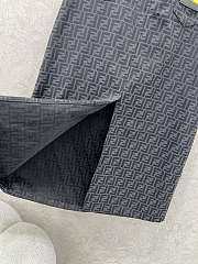 Okify Fendi Black Long Skirt  - 5