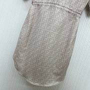 Okify Fendi Beige Shirt Dress - 3
