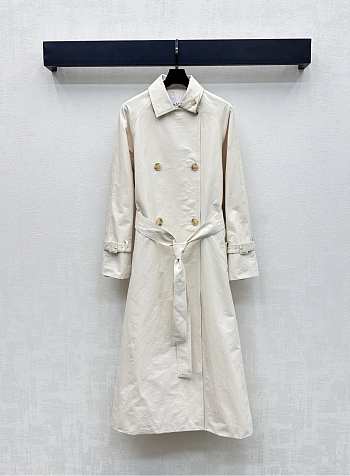 Okify MaxMara White Belt Trench Coat 