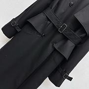 Okify MaxMara Black Belt Trench Coat  - 4