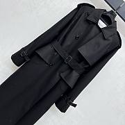 Okify MaxMara Black Belt Trench Coat  - 3