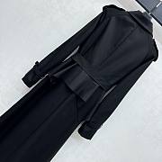 Okify MaxMara Black Belt Trench Coat  - 2