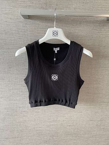Okify Loewe Black Crop Top 