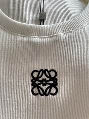 Okify Loewe White Crop Top  - 5