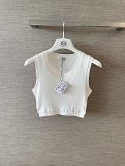 Okify Loewe White Crop Top  - 4